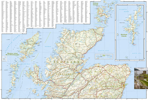 Scotland Adventure Map – National Geographic | Mapworld