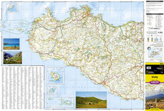 Sicily National Geographic Folded Map