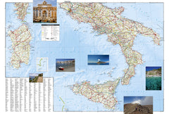 Italy National Geographic Folded Map