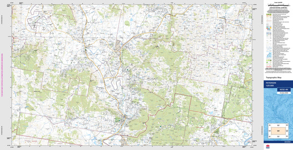 Paterson 9232-4N Topographic Map 1:25k