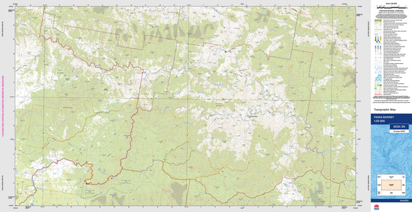 Pigna Barney 9234-3N Topographic Map 1:25k
