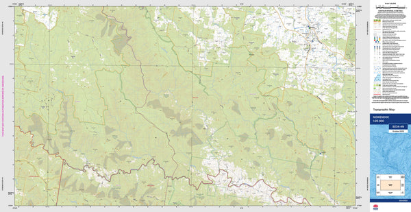 Nowendoc 9234-4N Topographic Map 1:25k