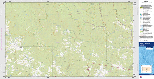 Mount Carrington 9235-2S Topographic Map 1:25k