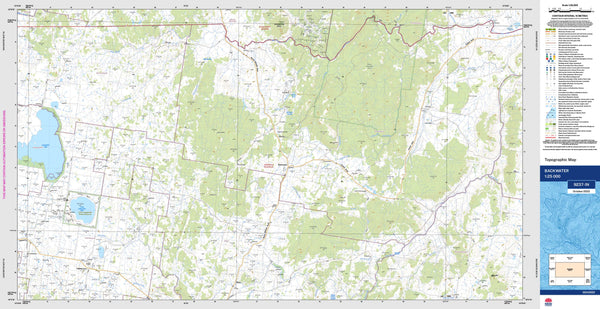 Backwater 9237-1N Topographic Map 1:25k