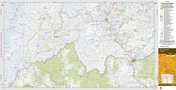 Wallangarra 9240-S Topographic Map 1:50k
