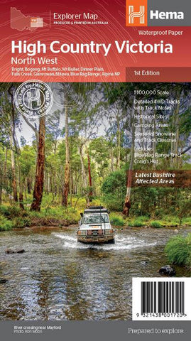 Victorian High Country NW 100K Hema Map
