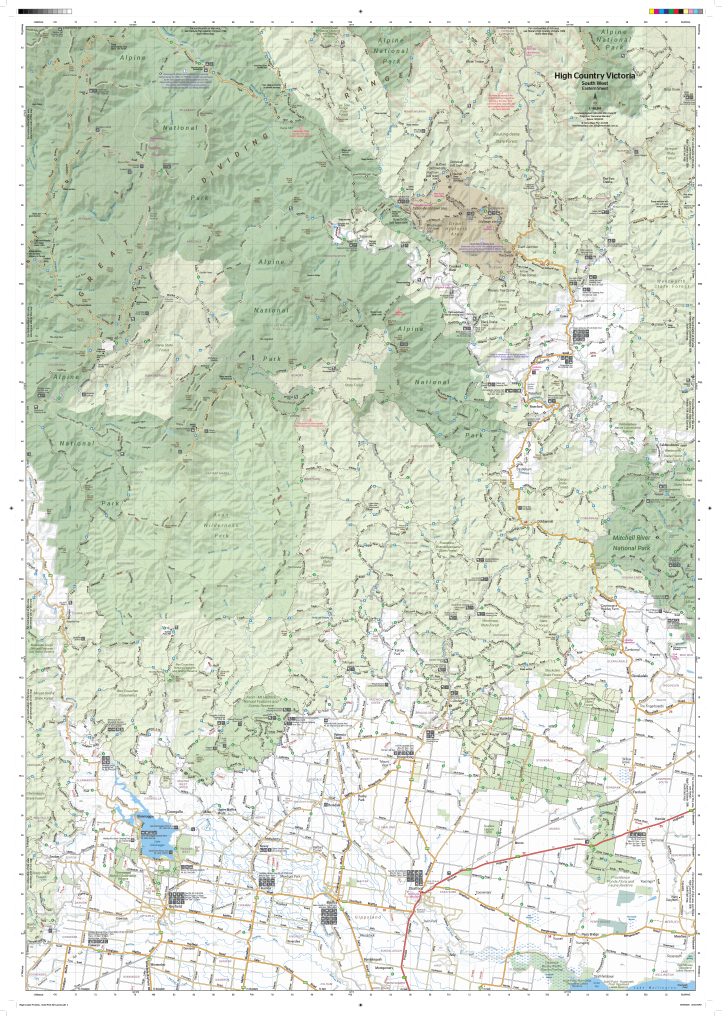Victorian High Country SW 100K Map – Hema | Mapworld