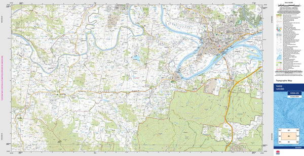 Taree 9334-2S Topographic Map 1:25k