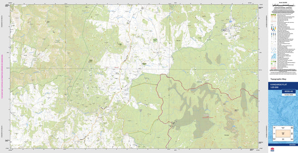 Kangaroo Flat 9335-4S Topographic Map 1:25k