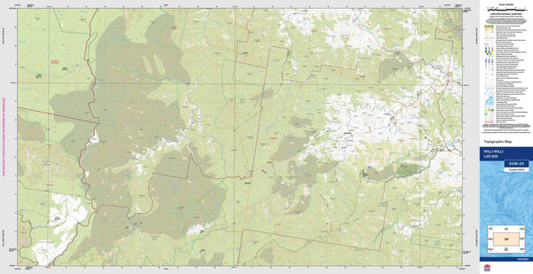 Willi Willi 9336-2S Topographic Map 1:25k