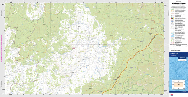 Glen Elgin 9338-4N Topographic Map 1:25k