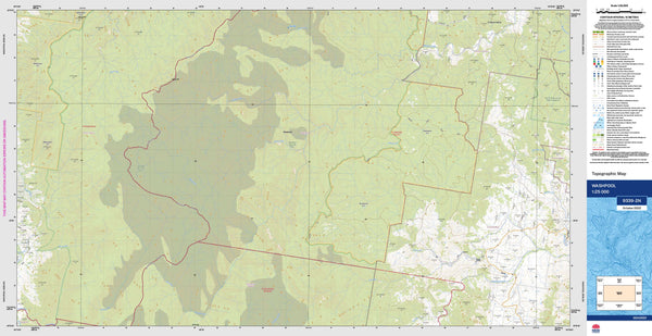 Washpool 9339-2N Topographic Map 1:25k