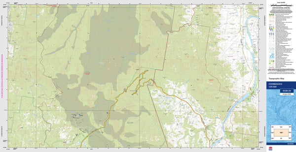 Coombadjha 9339-2S Topographic Map 1:25k