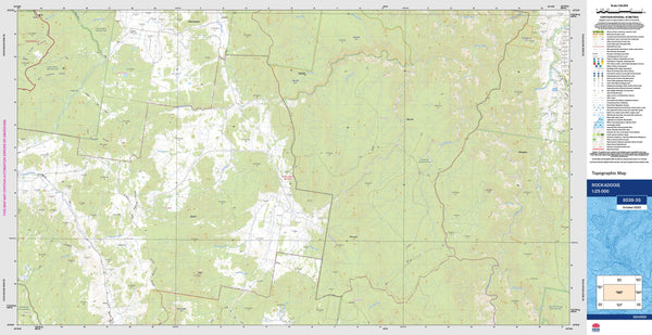 Rockadooie 9339-3S Topographic Map 1:25k