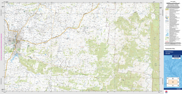 Tenterfield 9339-4N Topographic Map 1:25k