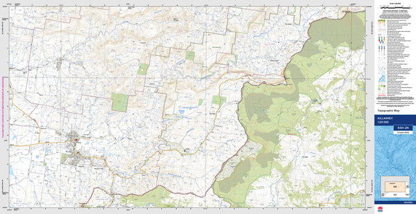 Killarney 9341-2N Topographic Map 1:25k