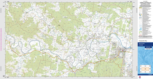 Wauchope 9435-3S Topographic Map 1:25k