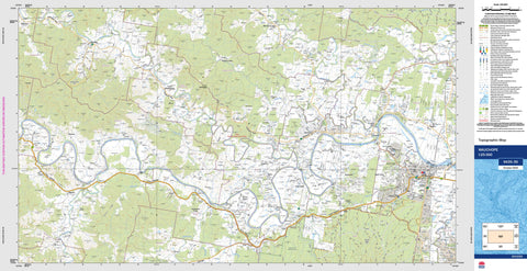 Wauchope 9435-3S Topographic Map 1:25k