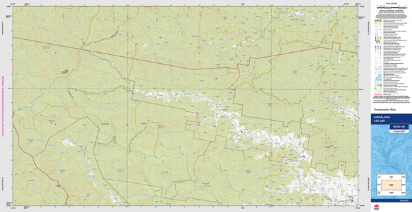 Girralong 9436-4N Topographic Map 1:25k