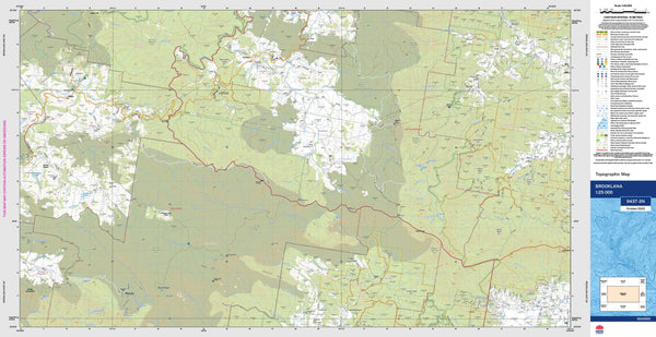 Brooklana 9437-2N Topographic Map 1:25k