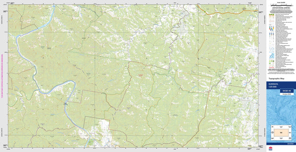 Gundahl 9438-4S Topographic Map 1:25k