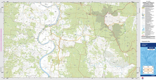 Yates Flat 9439-4N Topographic Map 1:25k