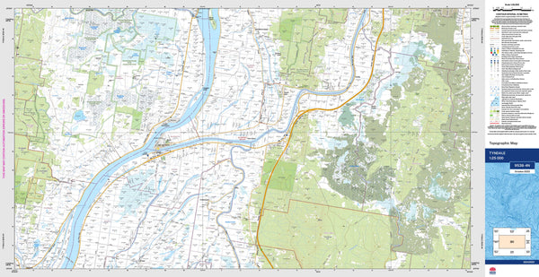 Tyndale 9538-4N Topographic Map 1:25k