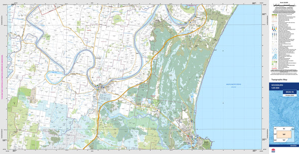 Woodburn 9539-1N Topographic Map 1:25k