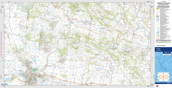 Casino 9540-3N Topographic Map 1:25k