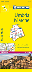 Italy Umbria & The Marches Michelin Map 359