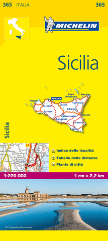 Italy Sicily Michelin Map 365
