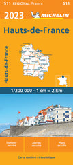 Nord Pas de Calais, Picardie 511 France Michelin Map