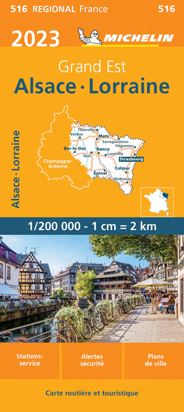 France Alsace, Lorraine 516  Michelin Map