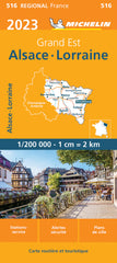 Alsace, Lorraine 516 France Michelin Map
