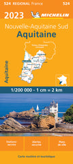 France Aquitaine 524 Michelin Map