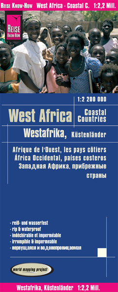 West Africa Coastal Countries Folded Map Reise
