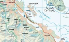 Seychelles Borch Folded Laminated Travel Map