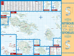 Seychelles Borch Folded Laminated Travel Map