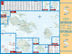Seychelles Borch Folded Laminated Map