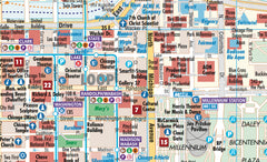 Chicago Borch Folded Laminated Map