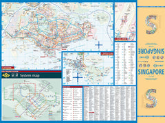 Singapore Borch Folded Laminated Map