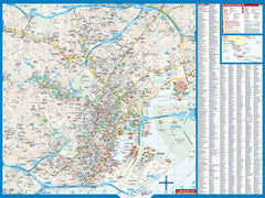 Singapore Borch Folded Laminated Map