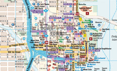 Miami Borch Folded Laminated Map