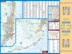 Miami Borch Folded Laminated Map