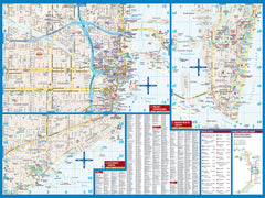 Miami Borch Folded Laminated Map