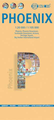 Phoenix Borch Folded Laminated Map