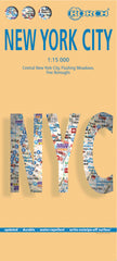 New York City Borch Folded Laminated Map