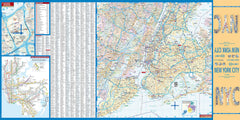 New York City Borch Folded Laminated Map