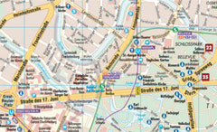 Berlin Borch Folded Laminated Map