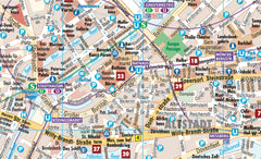 Hamburg Borch Folded Laminated Map